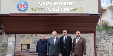 Ordu Valisi Erol’dan İnternet Gazetecileri Derneği’ne Ziyaret